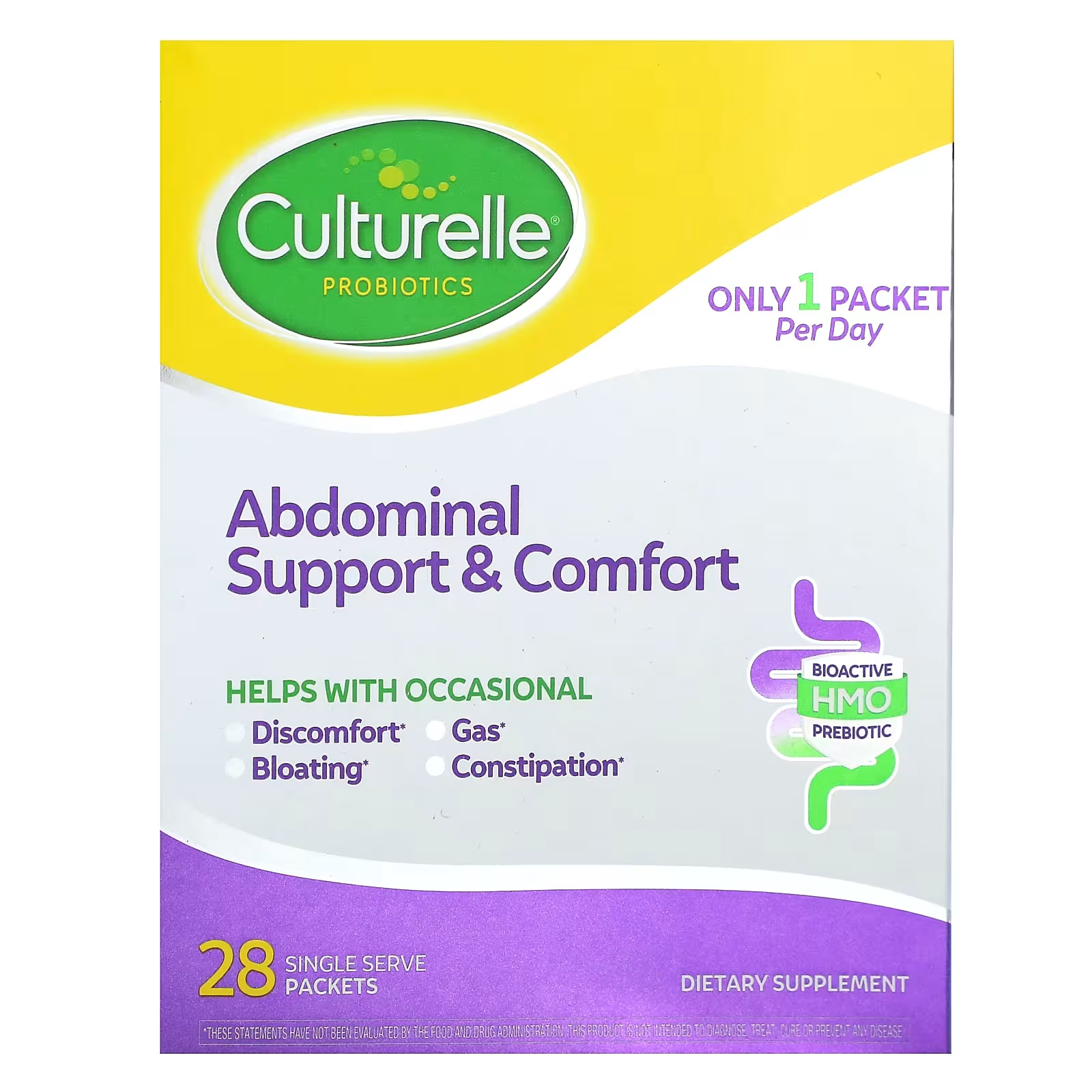 

Пробиотик Culturelle Abdominal Support Comfort, 28 пакетиков (по 4,035 г каждый)