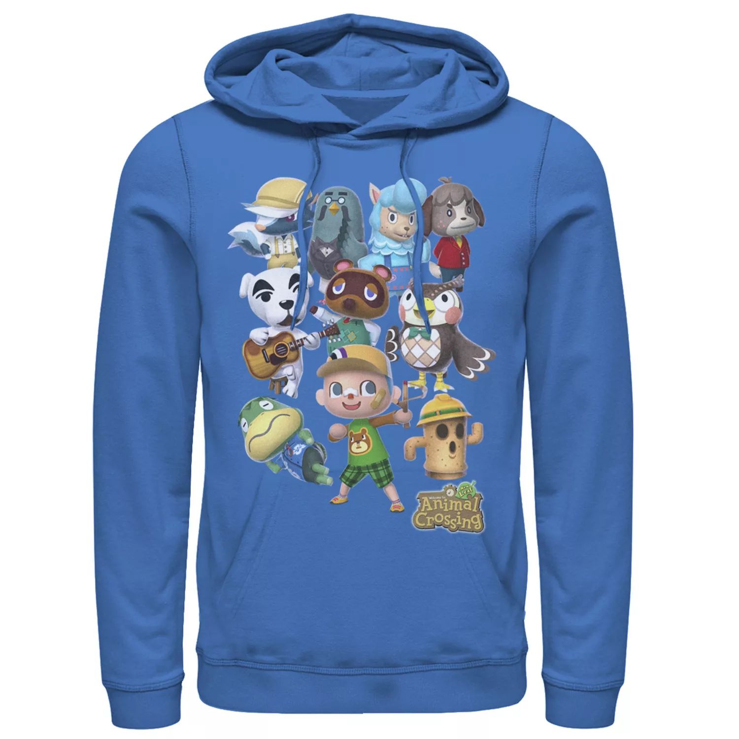 

Мужская толстовка с капюшоном Nintendo Animal Crossing New Leaf Villager Group Shot Licensed Character