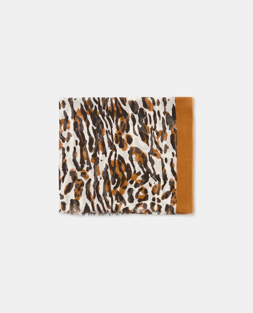 

Шарф с животным принтом Tintoretto, песочный