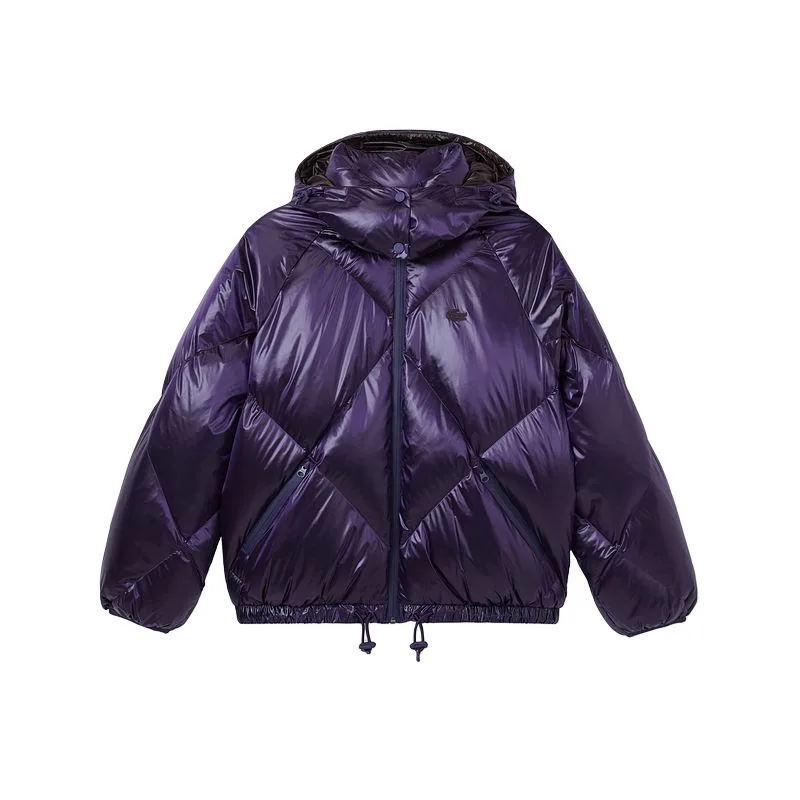 Пуховик с капюшоном LACOSTE, 6PI/Metal Purple