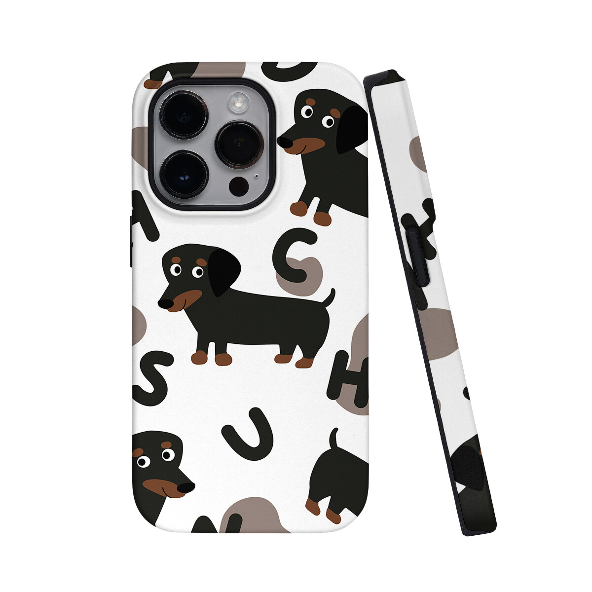 

Чехол для телефона Keshami, Alphabet dog 2-in-1 anti-drop model