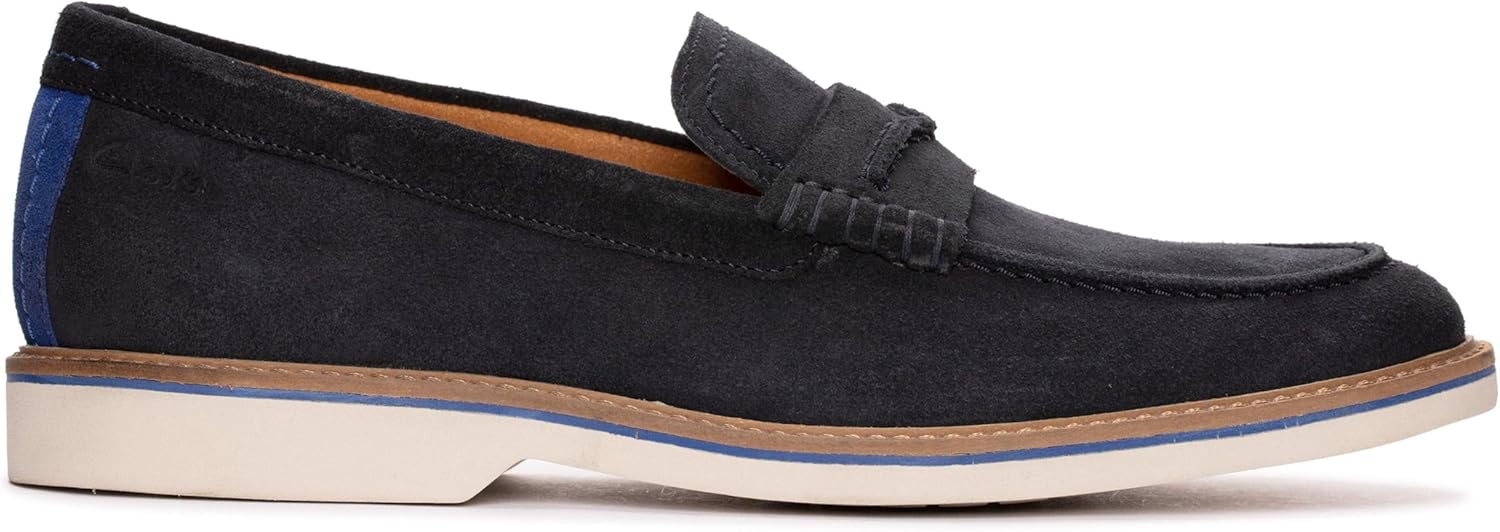 Мужские дерби-лоферы Clarks, темно-синий — фото 2