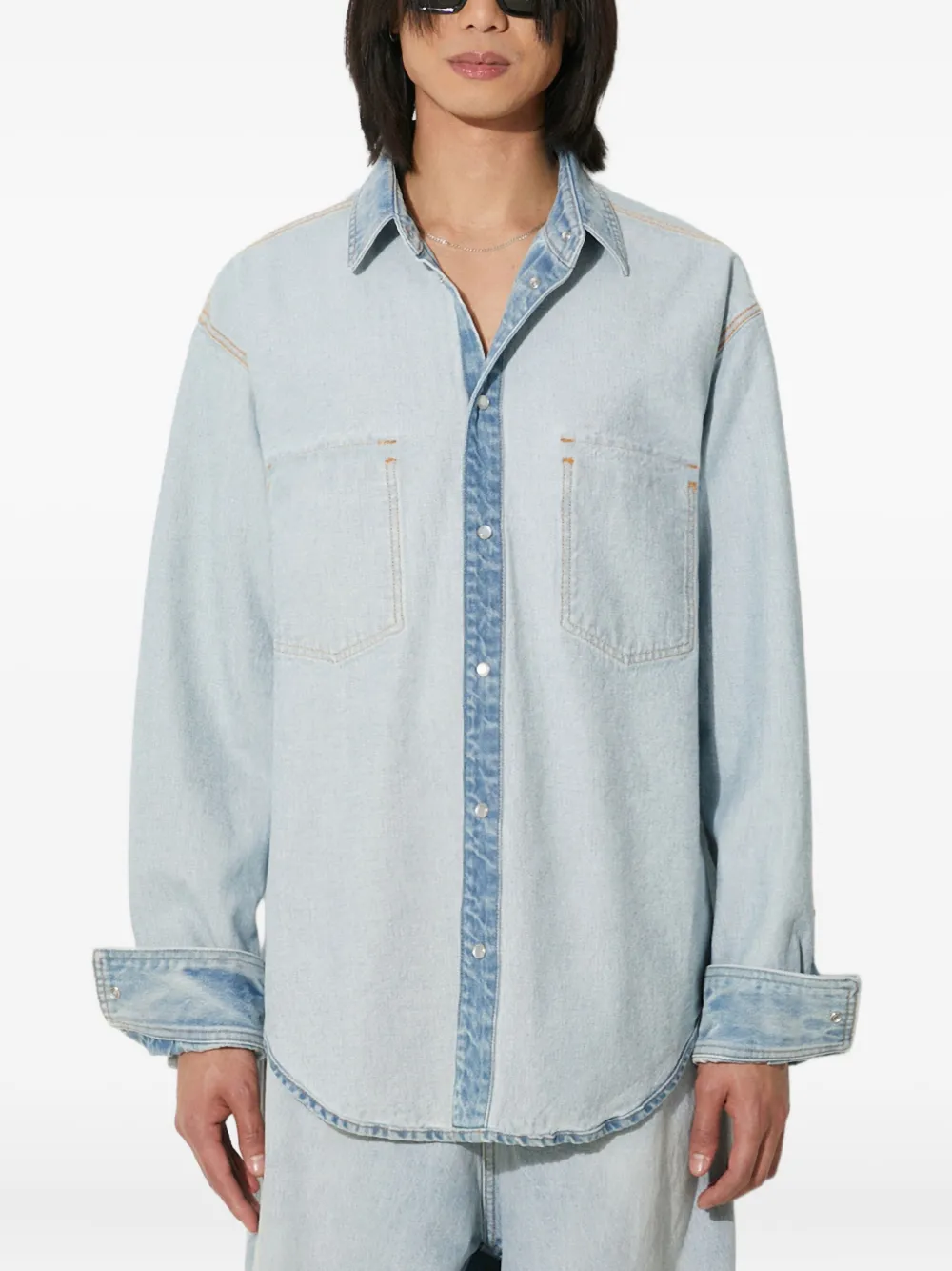 

Джинсовая рубашка VETEMENTS, синий