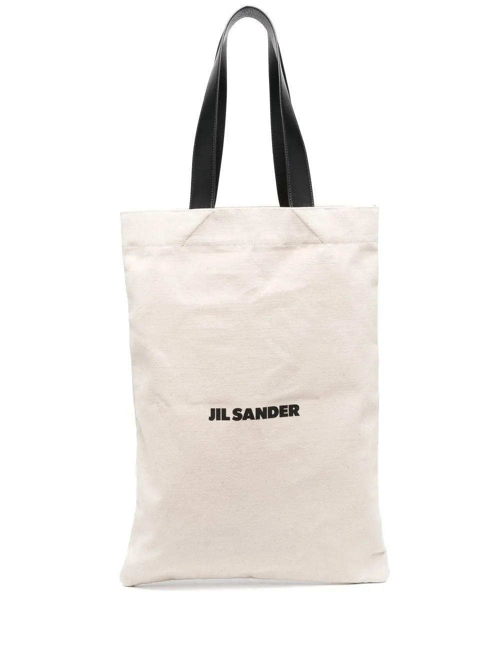 

Льняная сумка-тоут с логотипом JIL SANDER, нейтральный