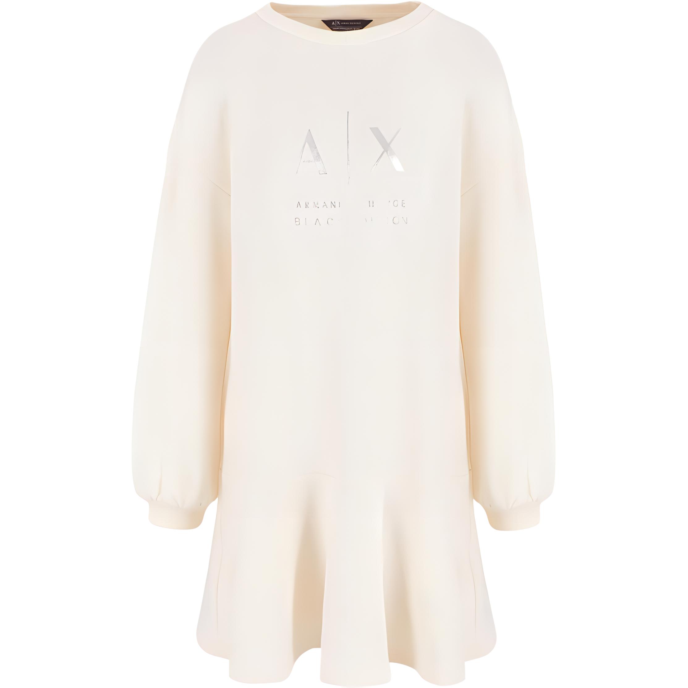 

Футболка с логотипом ARMANI EXCHANGE, экрю
