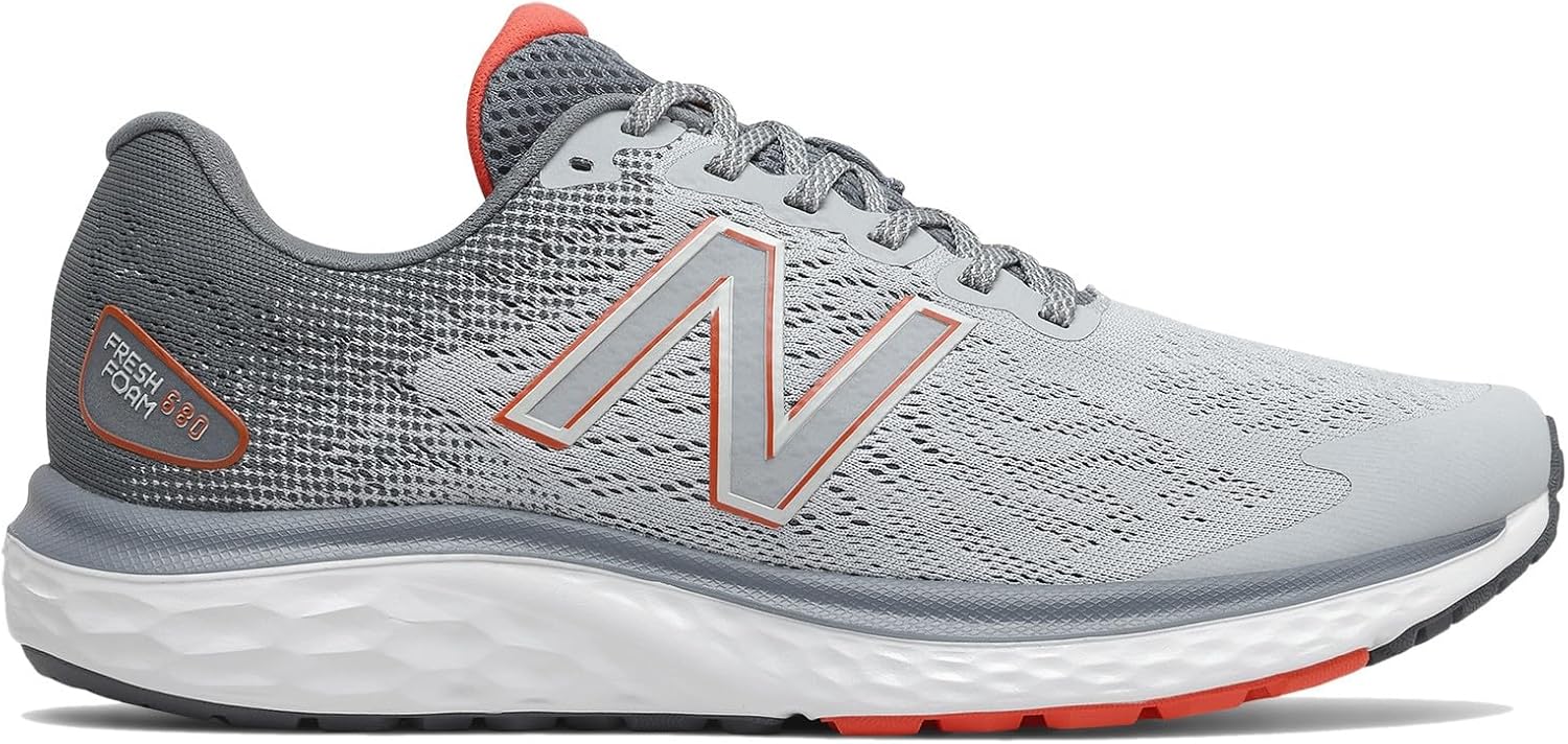 Кроссовки для бега New Balance Men's Fresh Foam 680 V7, черный/серый — фото 4