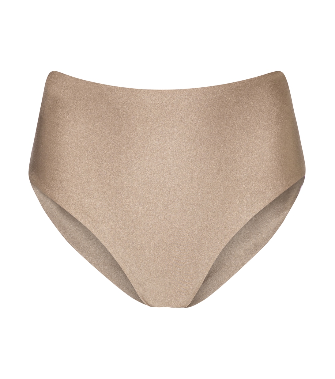 

Плавки бикини с высокой посадкой Jade Swim, Taupe Sheen