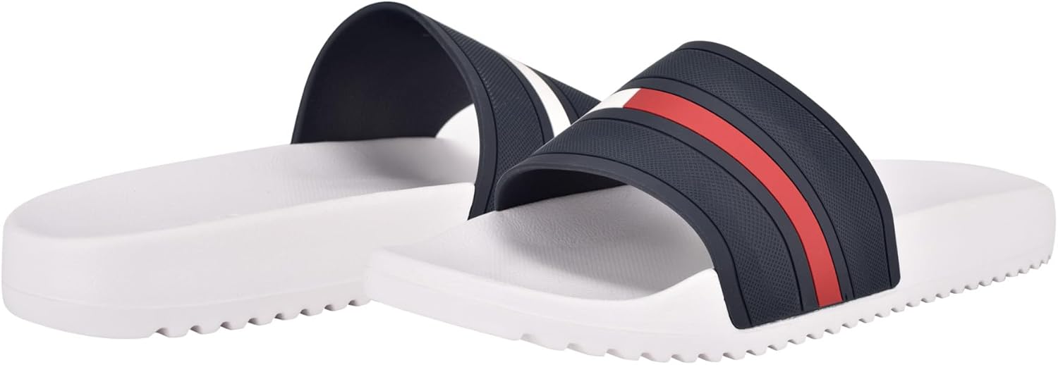 Мужские сланцы Tommy Hilfiger Redder 2, белый/синий/темно-синий — фото 2