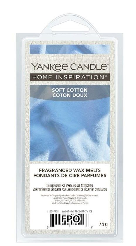 

Ароматизированный воск Yankee Candle Home Inspiration Soft Cotton, 1 шт