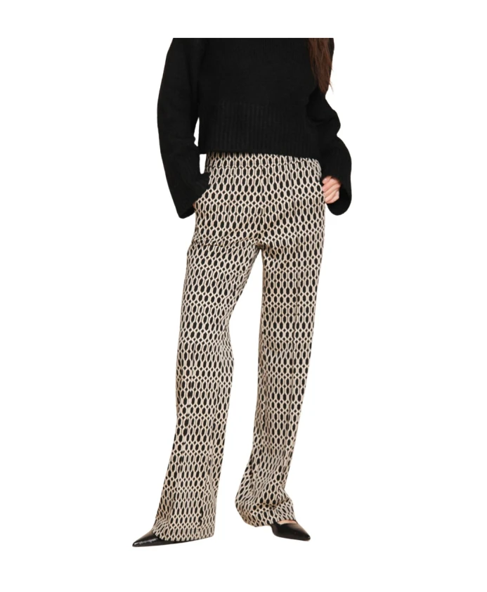 

Брюки чинос с ромбовидным узором, прямого кроя. Mason'S, черный