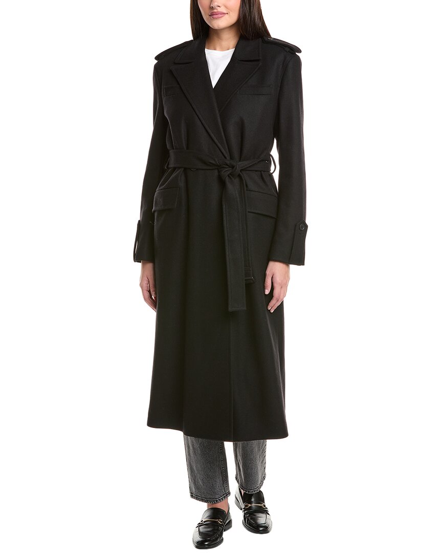 

Пальто AllSaints Augusta из смеси шерсти и кашемира All Saints, черный