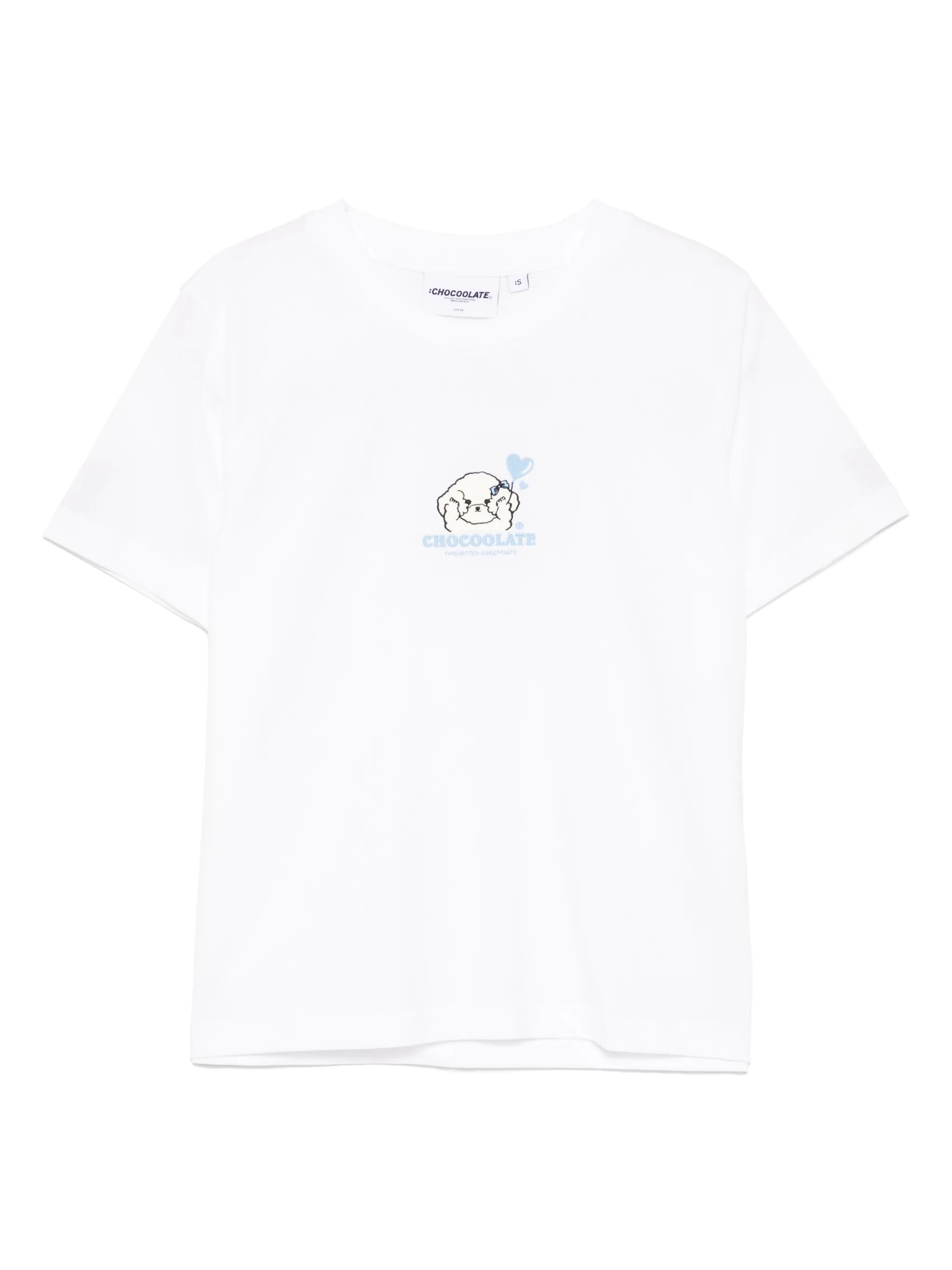 

Футболка с вышитым логотипом Chocoolate, белый