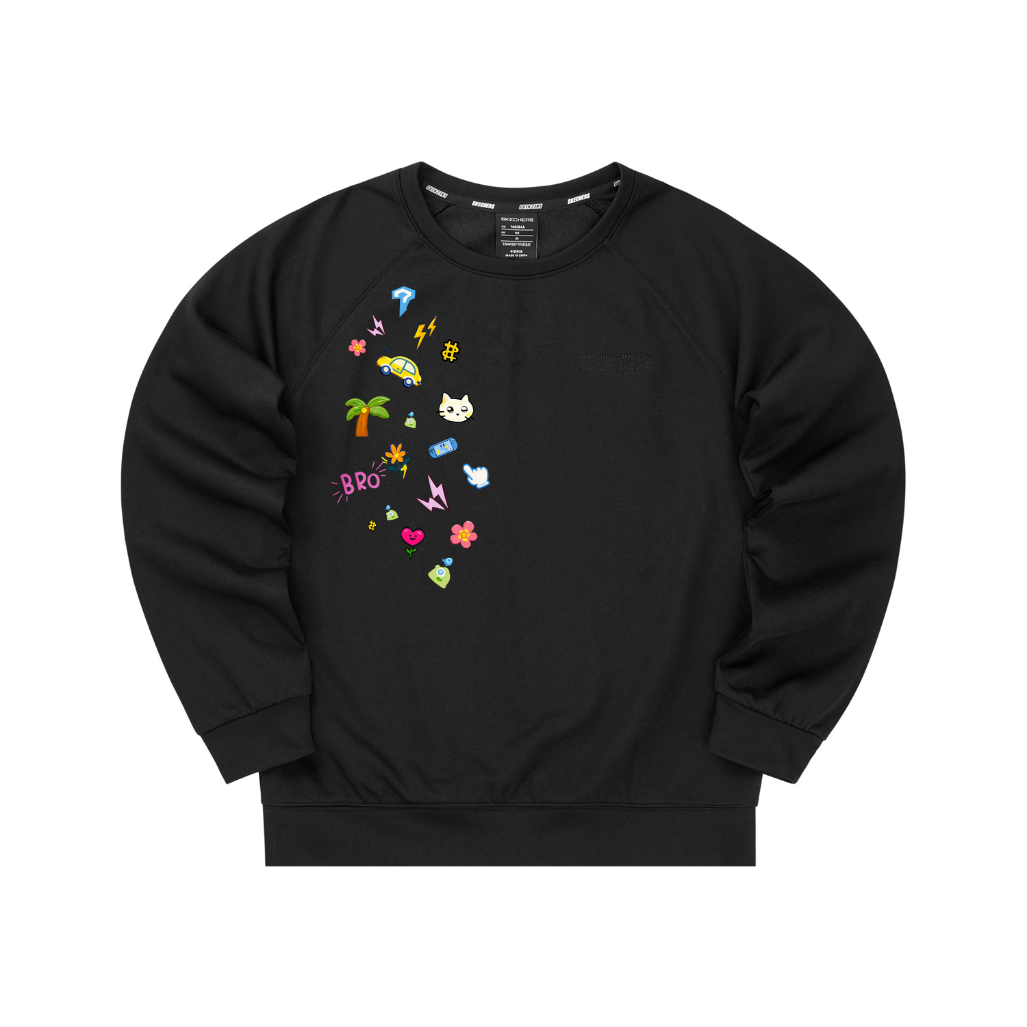 

Повседневный свитшот Unisex Skechers, черный