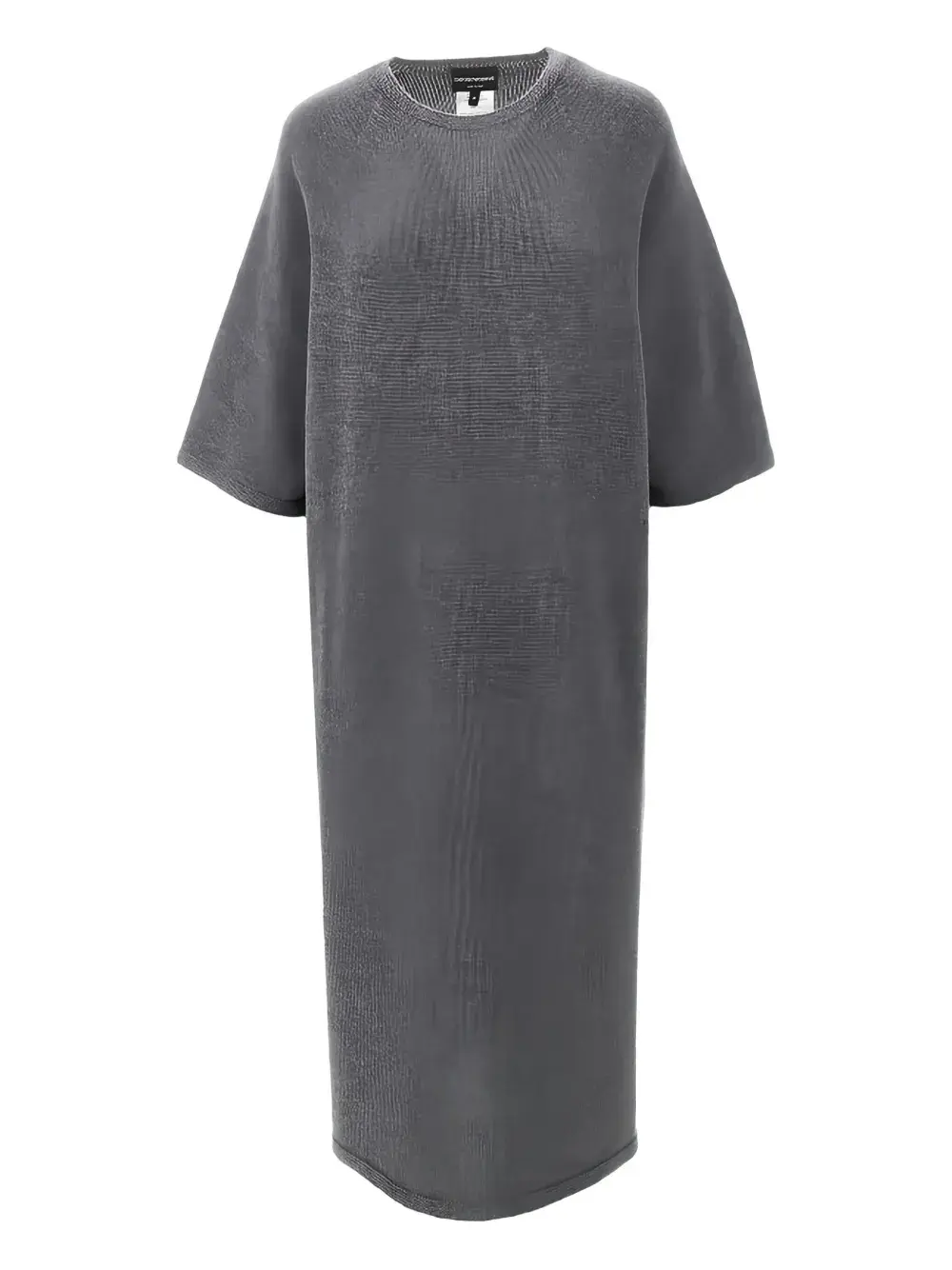 

Вязаное платье миди Emporio Armani, серый