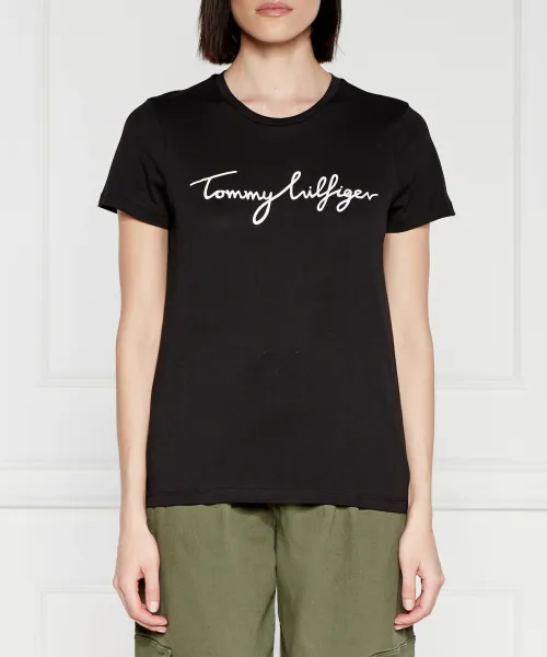 

Футболка с подписью c-nk Regular fit Tommy Hilfiger, черный
