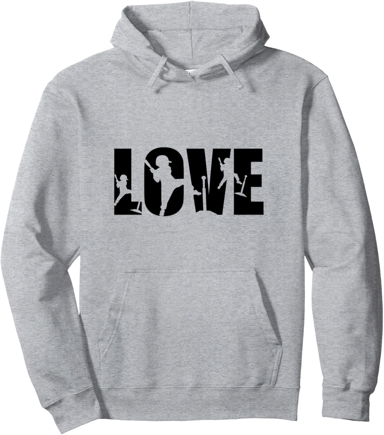 

Толстовка с надписью Любитель ти-бола Tee-Ball Player Teeball Lover, серый