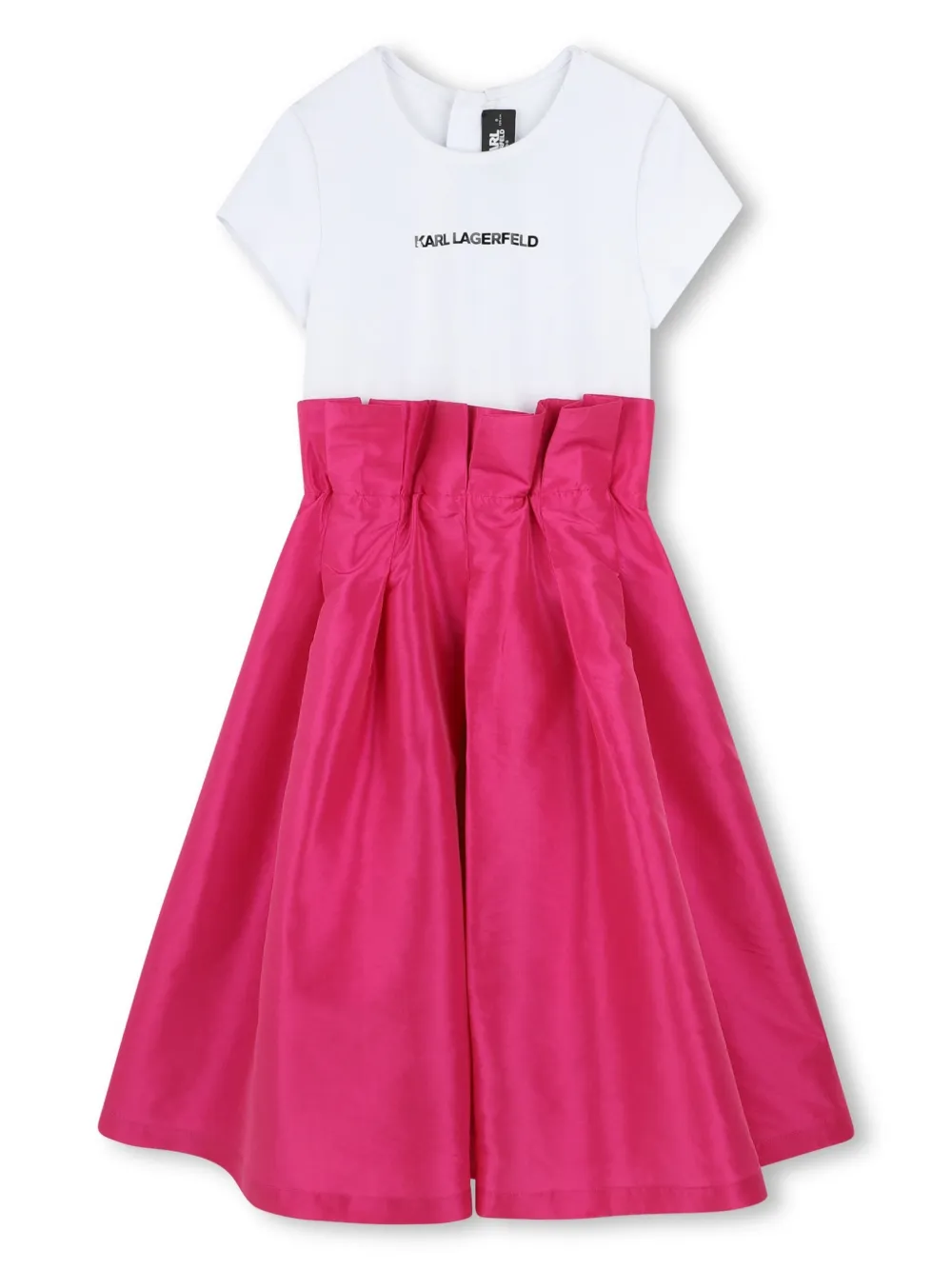 

Платье с логотипом KARL LAGERFELD KIDS, розовый