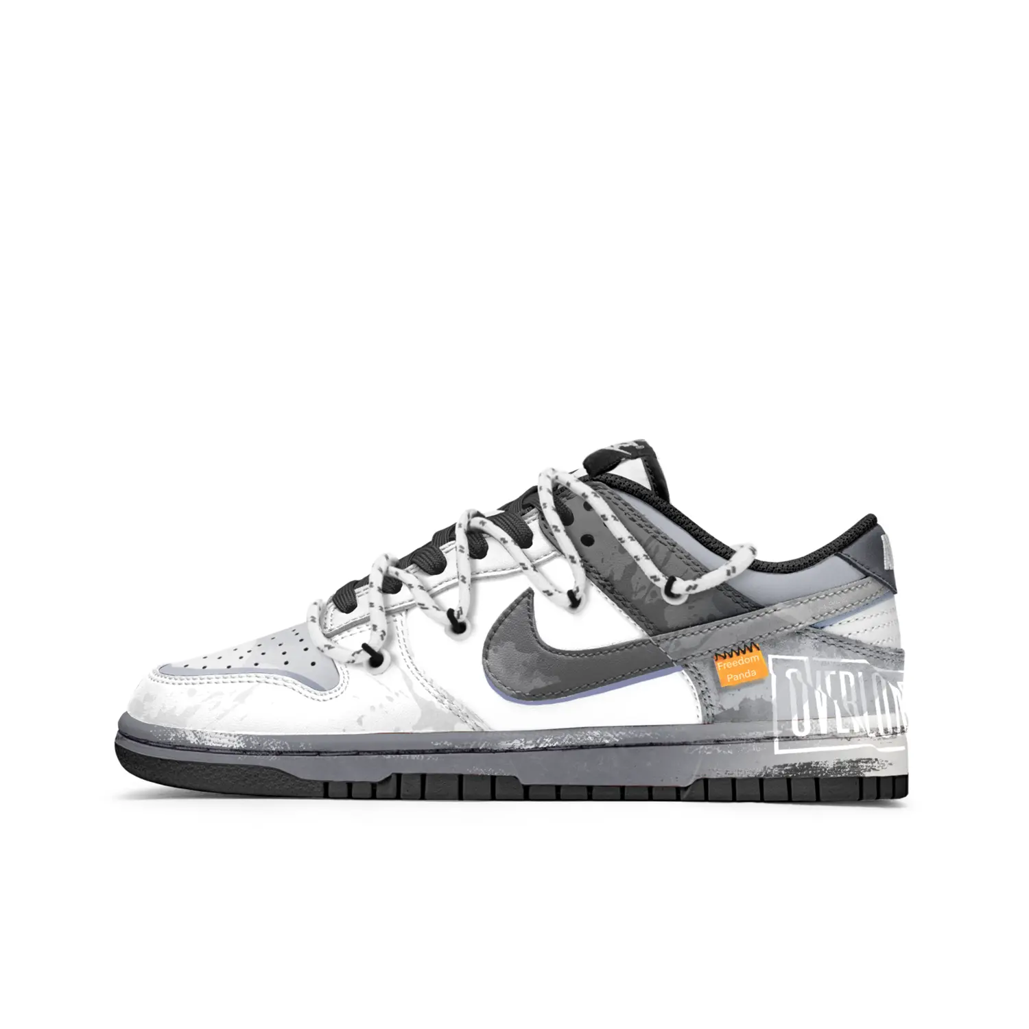 

Кроссовки для скейтбординга Dunk унисекс с низким верхом серый/белый Nike