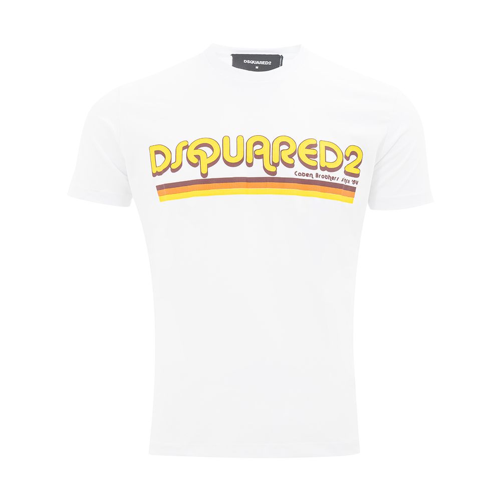 

Элегантная серая хлопковая футболка для мужчин Dsquared2