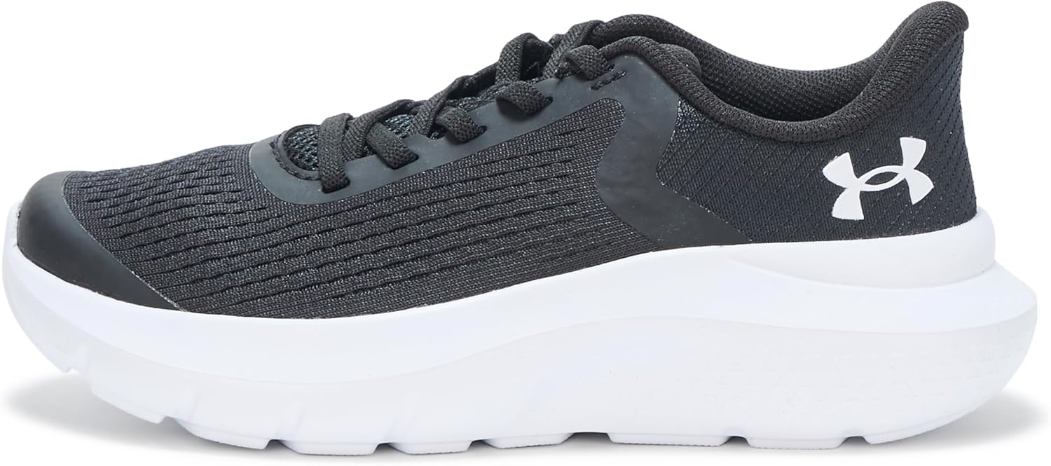 Кроссовки Under Armour Boys Pre School Rogue 4 с альтернативной шнуровкой, белый/черный — фото 2