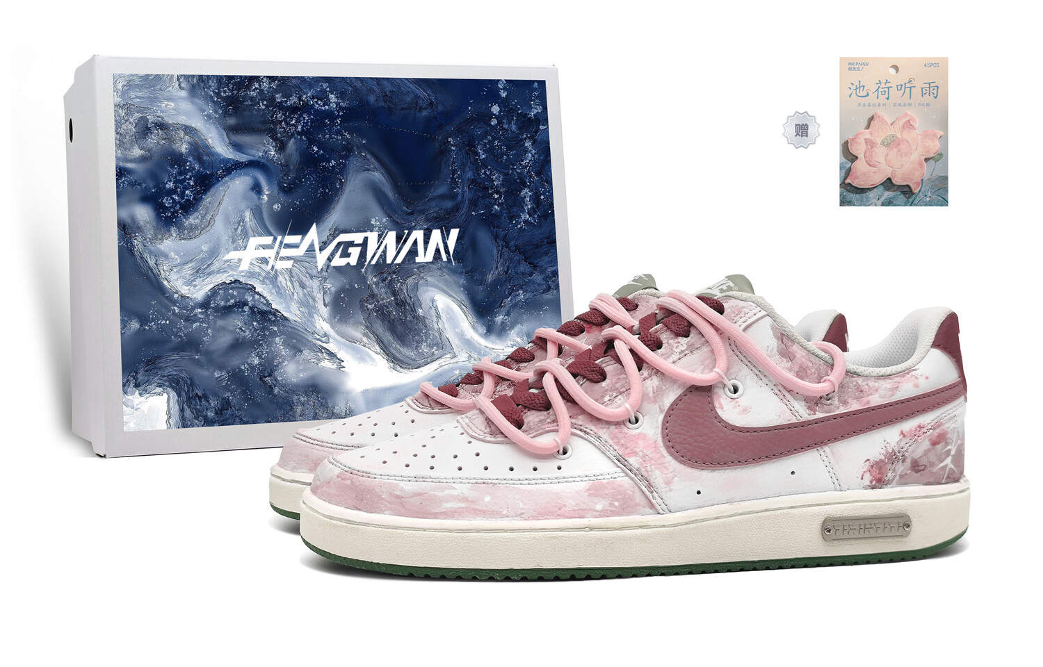 

Кроссовки Nike Court Vision 1 Skateboarding Shoes Unisex Low-top Pink, розовый