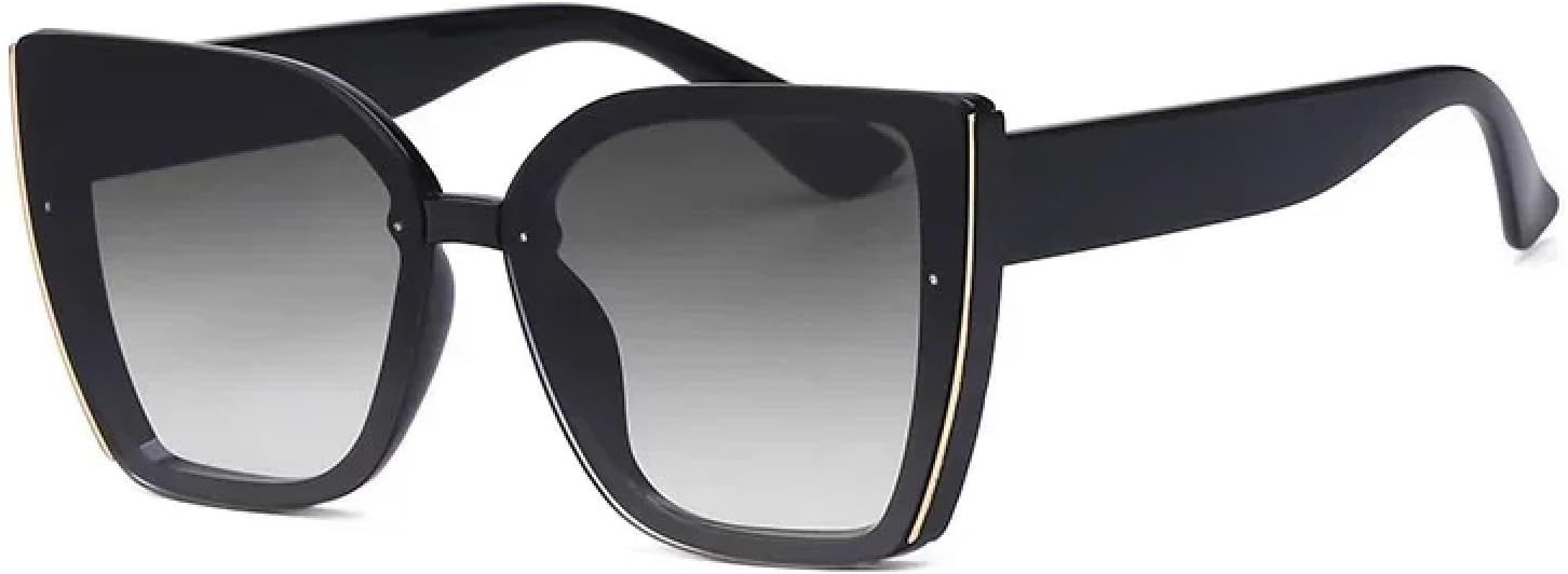 

Солнцезащитные очки с защитой от УФ-излучения UV400 | Большая оправа "кошачий глаз" | для женщин и мужчин | для занятий спортом на открытом воздухе и вождения DSVIGF, Gray