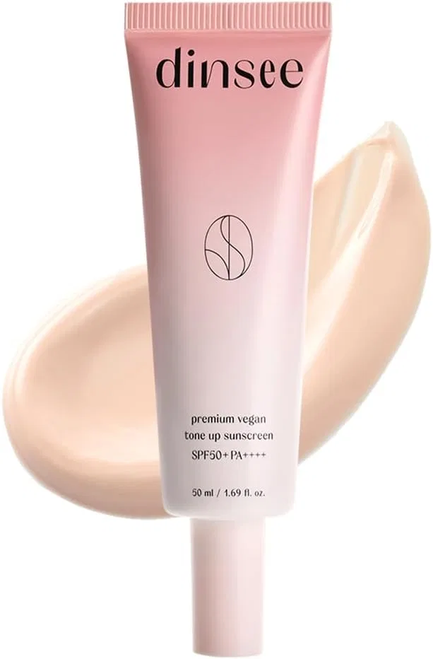 Солнцезащитный крем DINSEE Premium Vegan Tone Up Sunscreen SPF50+ PA+++, 50 мл