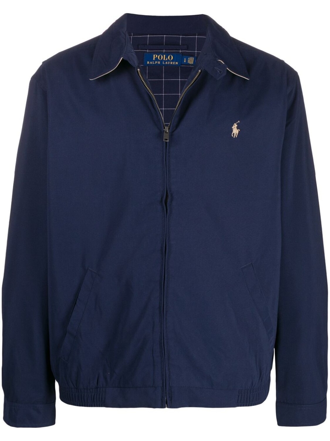 

Polo Ralph Lauren куртка на молнии с вышитым логотипом, синий