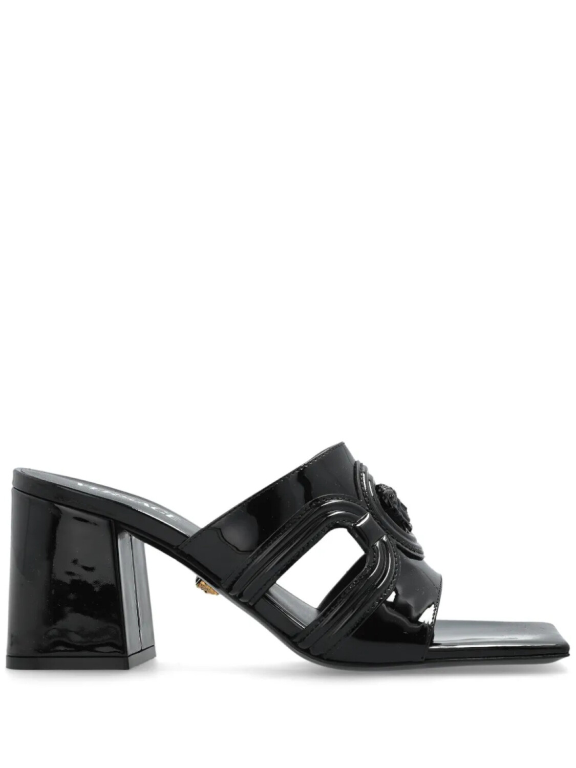 Туфли-мюли Versace Medusa 70 мм, черный