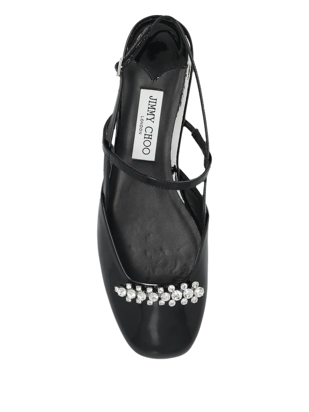 Туфли-лодочки с открытой пяткой, украшенные кристаллами JIMMY CHOO, черный — фото 3