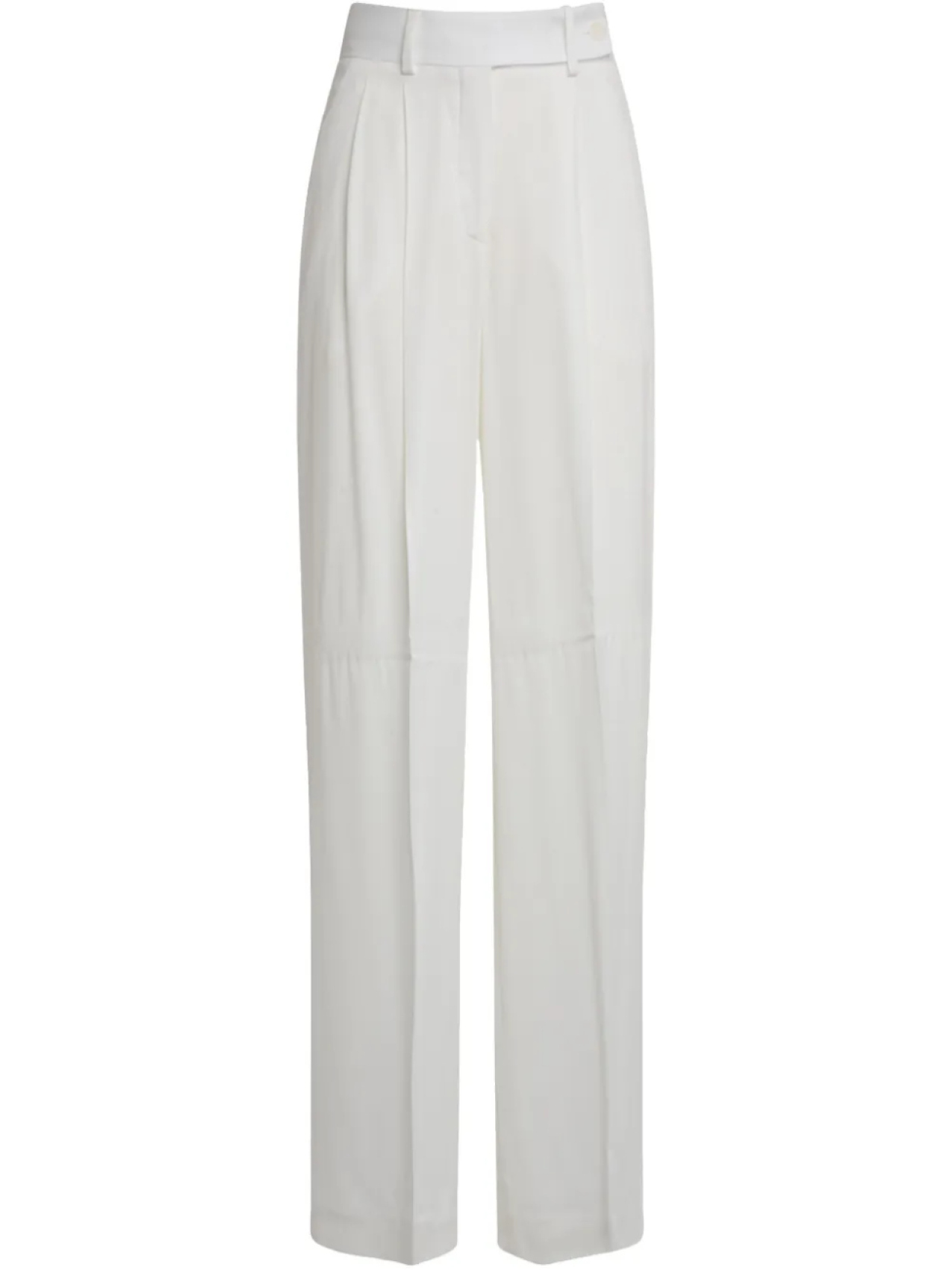 

Атласные брюки Alberta Ferretti, белый
