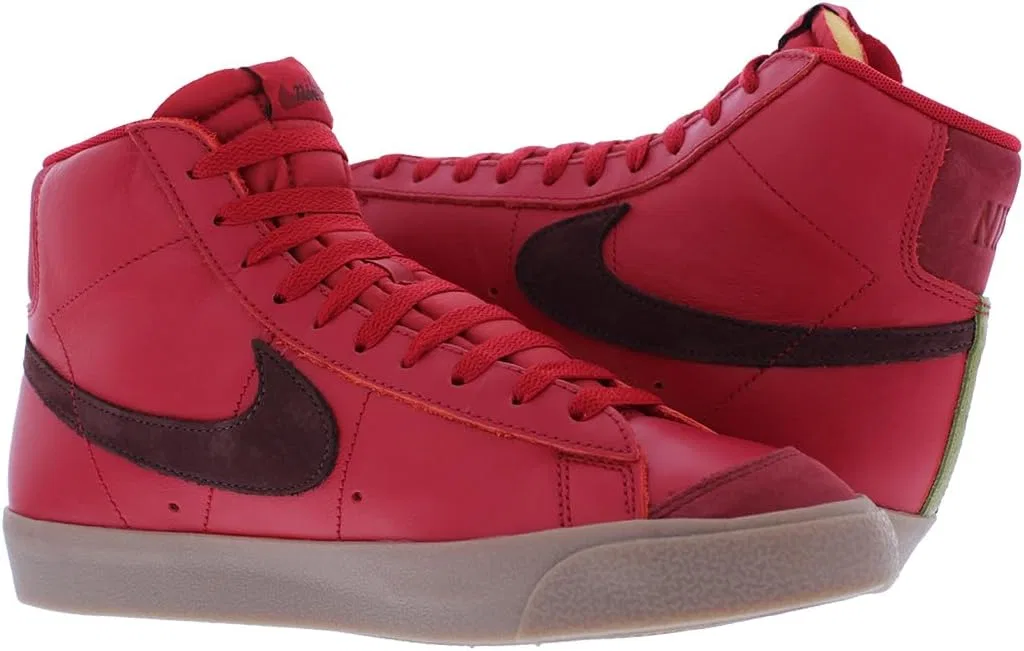 Кроссовки баскетбольные Nike Blazer Mid '77 VNTG, красные/бордовые — фото 4