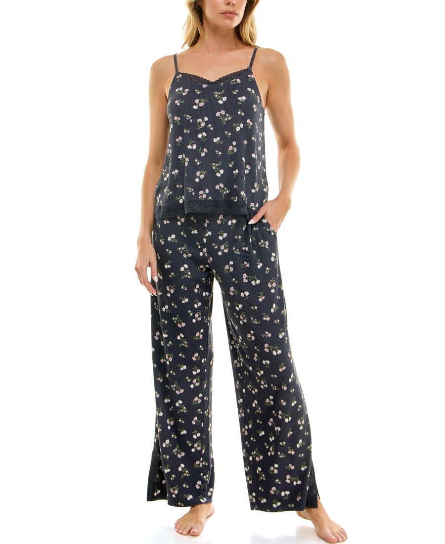 

Женский комплект из двух предметов: топ-майка и брюки Roudelain, Dark Gray