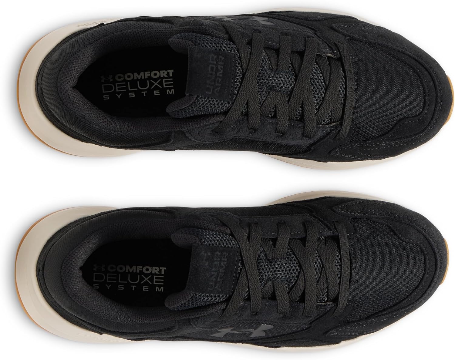 Under Armour мужские кроссовки Charged Edge Suede, (001) Black/Stone/Black — фото 3