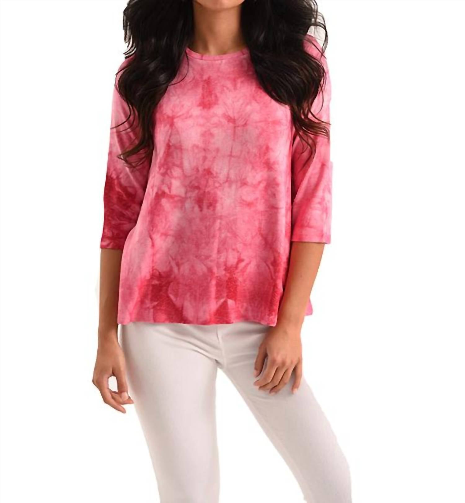 

Топ Willow 3/4 Tie Dye Kashmira в фуксии French kyss, фуксия