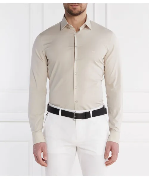 

Рубашка Slim fit Calvin Klein, бежевый