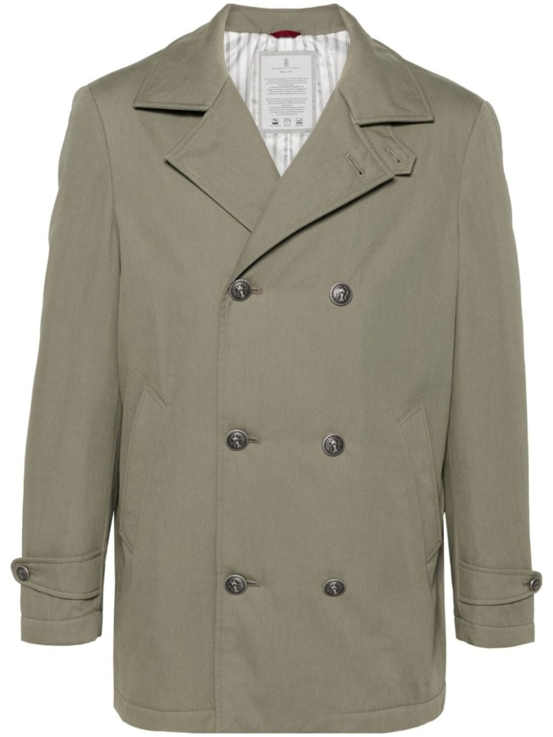 

Brunello Cucinelli длинный пуховик, серый