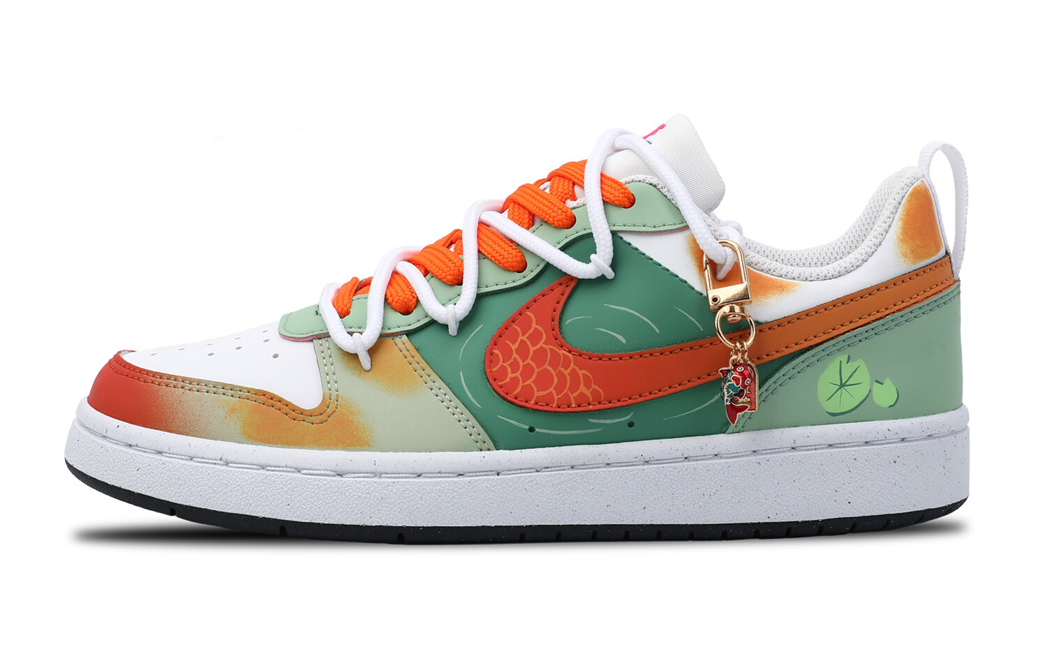

Кроссовки Nike Court Borough Skateboarding Shoes Women's Low-top Orange/Green, оранжевый/красный