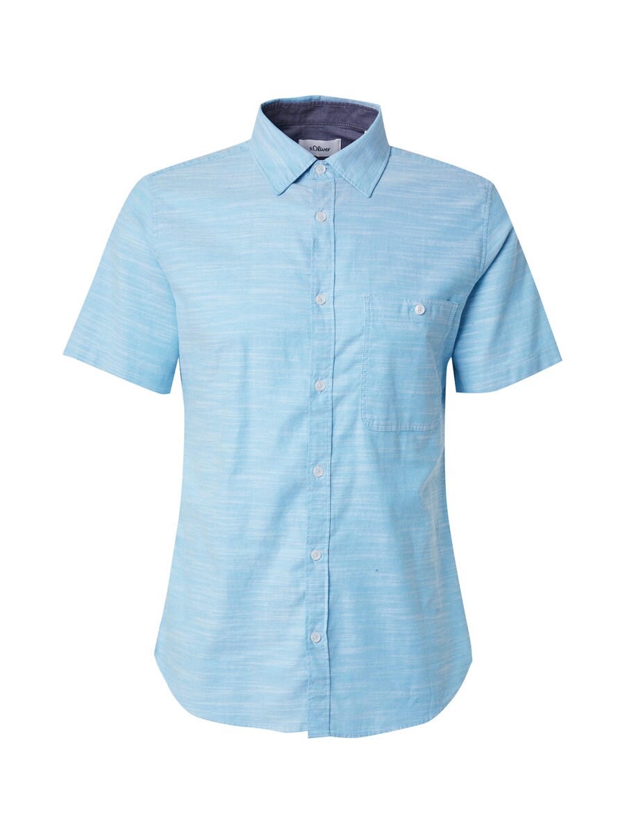 

Рубашка Slim Fit на пуговицах s.Oliver, mottled blue