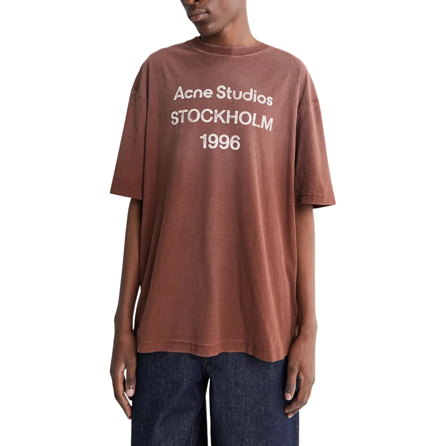 Футболка унисекс из коллекции 1996 SS26 Acne Studios, Chocolates Brown