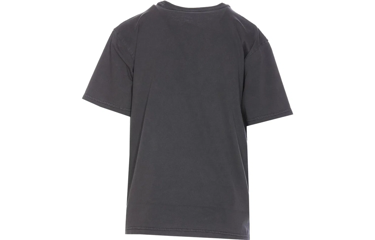 Футболка T By Puff Logo & Bound Neck Essential Jsy Ss Tee Soft Obsidian Alexander Wang, Black — фото 3