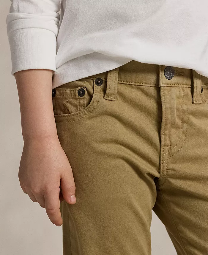 Брюки Sullivan Slim Stretch Sateen для малышей и мальчиков Polo Ralph Lauren, коричневый/бежевый — фото 2