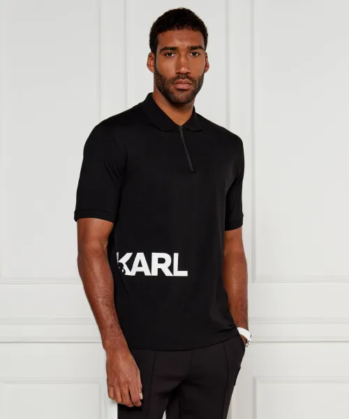 

Футболка поло Regular fit Karl Lagerfeld, черный