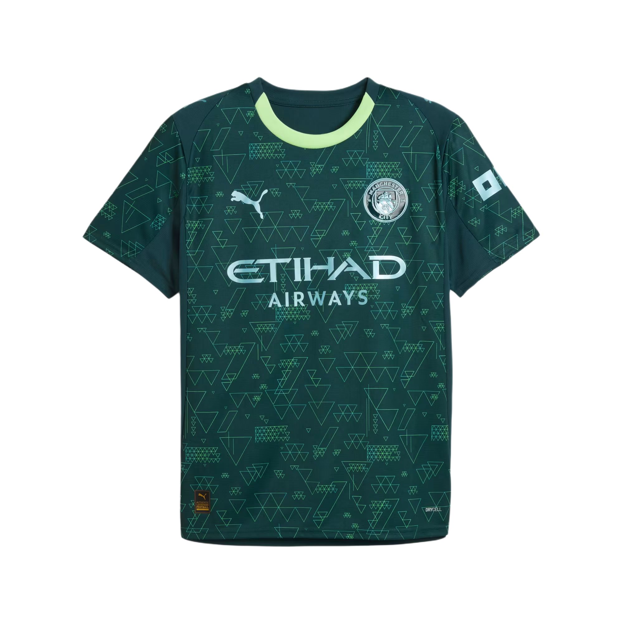 

Футболка Manchester City 25/26 Fourth Replica EA SPORTS FC Soccer Jersey Men's PUMA, зеленый