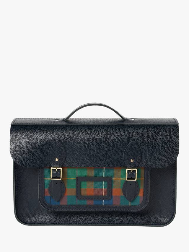 

Кожаная сумка батчел Cambridge Satchel, Tartan/Navy
