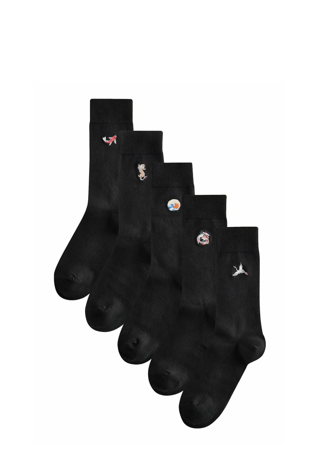 

Носки EMBROIDERED FIVE PACK Next, черный