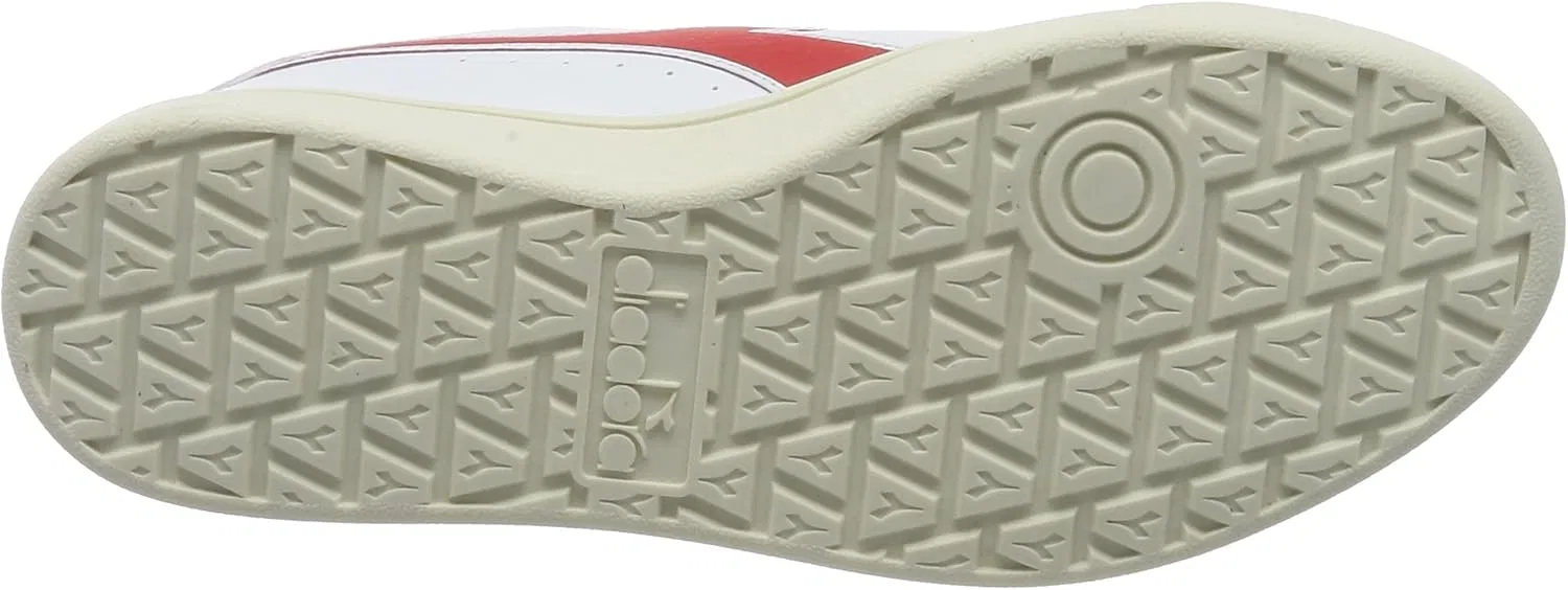 Кроссовки Diadora Unisex Torneo Gymnastics Shoes, Wht High Risk Red Whisper Wht — фото 2