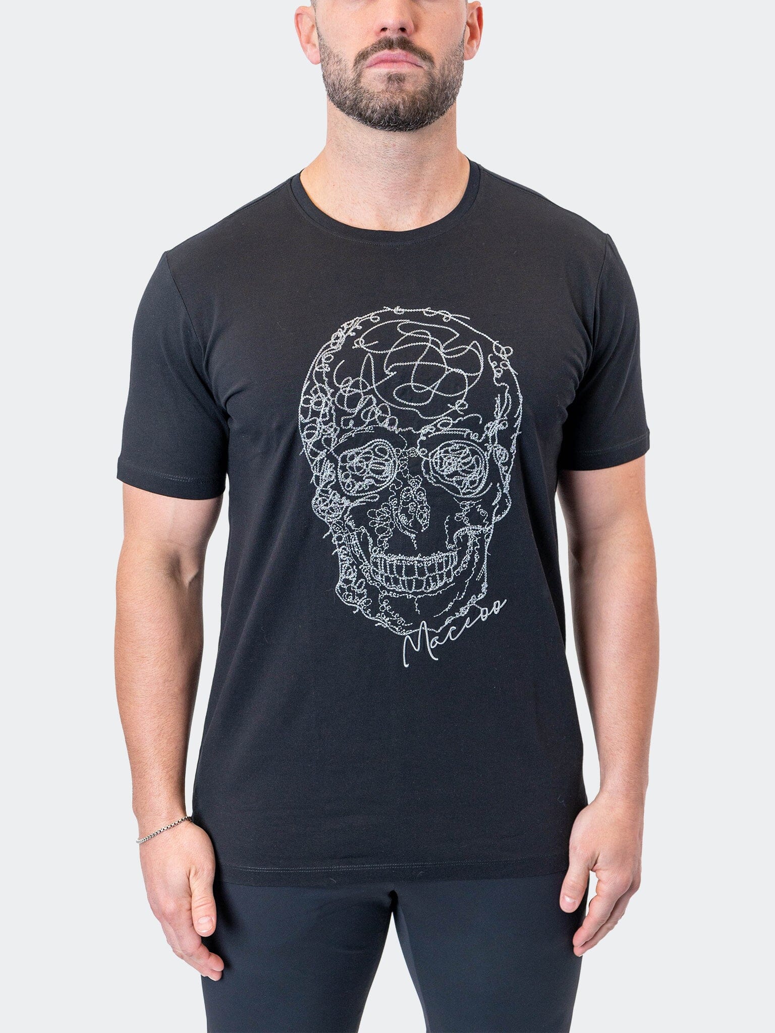 

Футболка ScribbleSkull черная MACEOO
