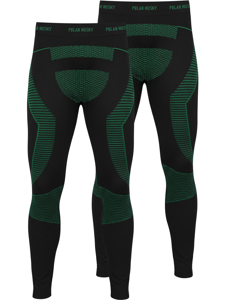 

Normani 2 термоштаны, длинные лыжные трусы для мужчин, зелено-черные