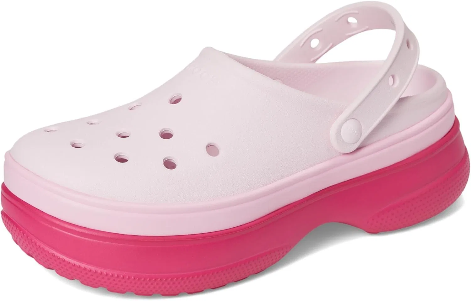 Кроксы Adult Classic Stacked Clogs Platform Platform Crocs, Dragon Fruit